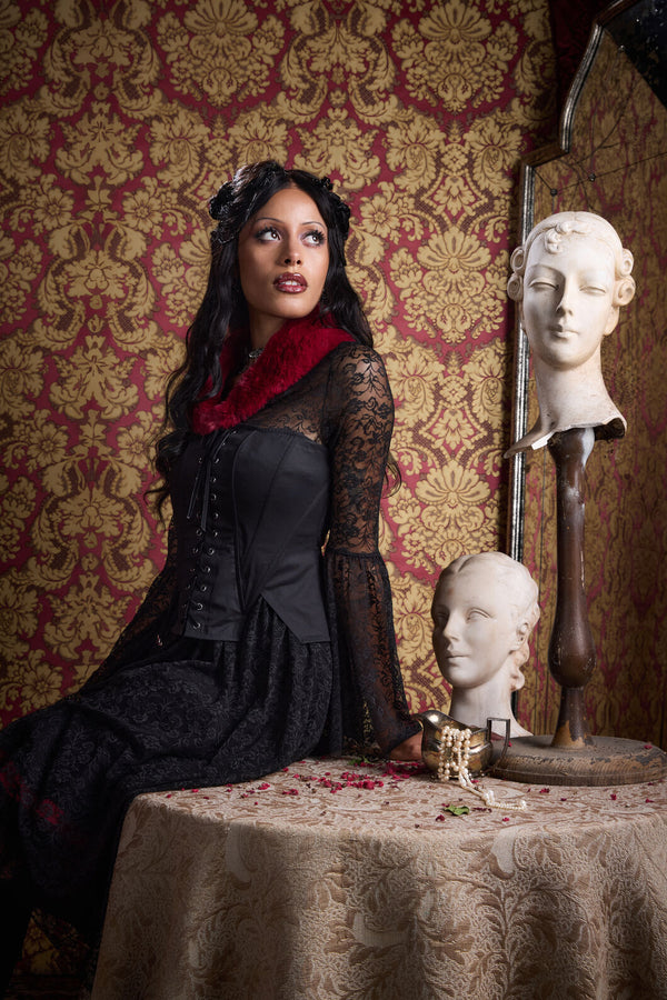 Black Friday - Grace Goth Corset Top - black