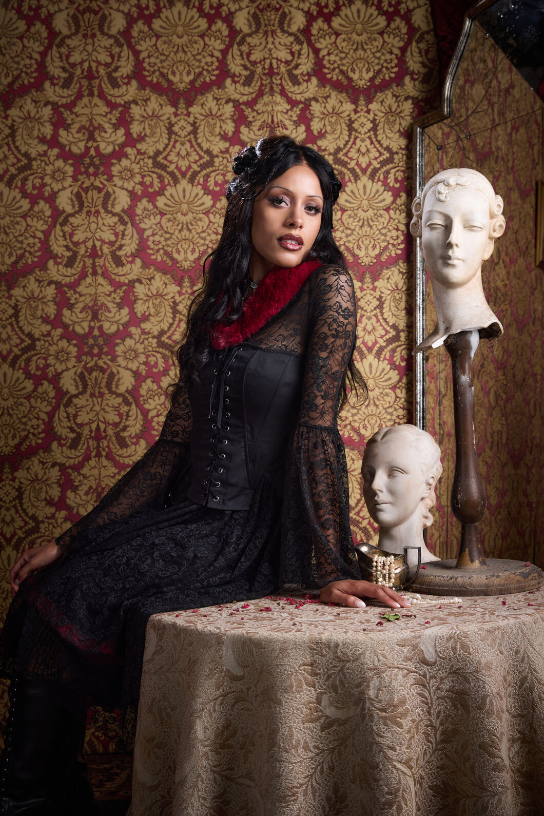 Black Friday - Grace Goth Corset Top - black