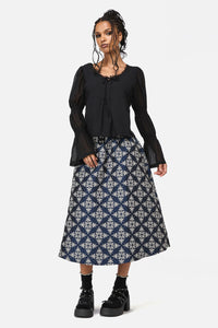 Black Friday - Joust Peplum Top - black