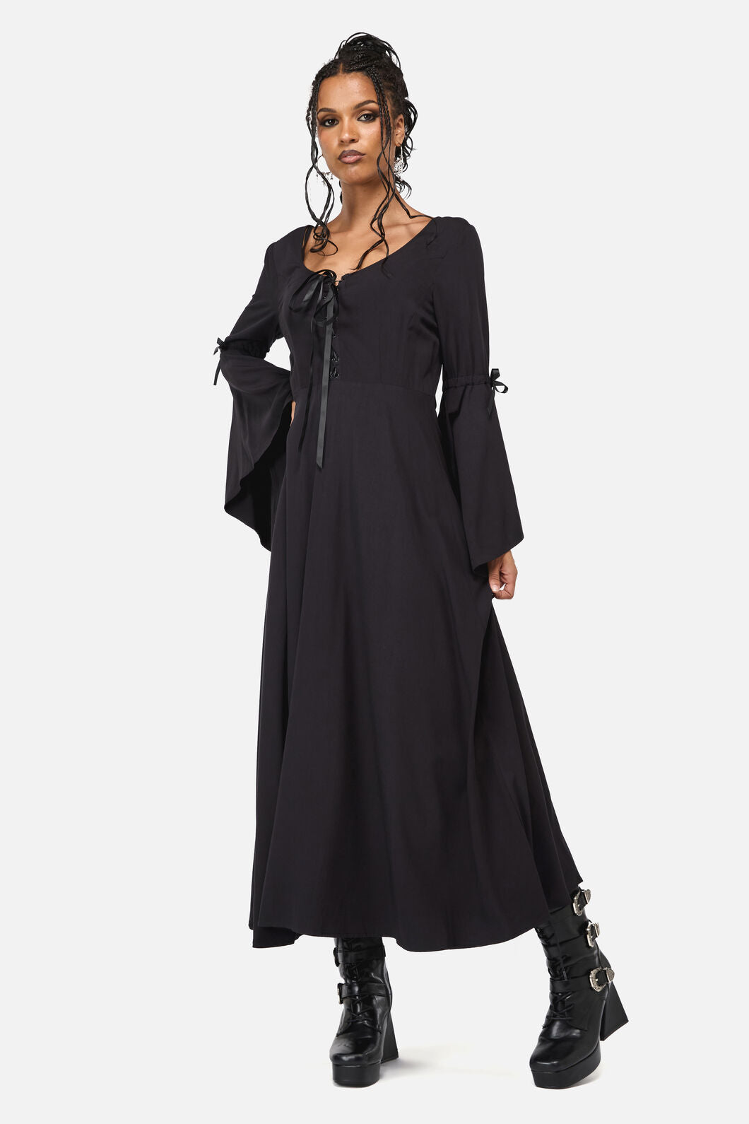 Black Friday - Phantom Goth Midi Dress - black