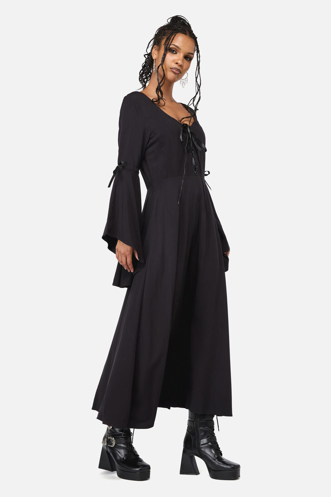 Black Friday - Phantom Goth Midi Dress - black