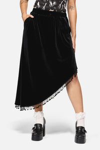 Black Friday - Wingspan Asymmetric Basic Skirt - black