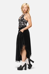Black Friday - Wingspan Asymmetric Basic Skirt - black