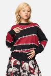Black Friday - Louve Knitted Oversize Jumper - red-black