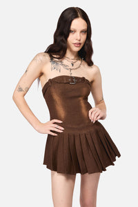 Black Friday - Increasing Silence Micro Dress - brown
