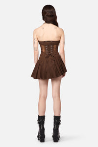 Black Friday - Increasing Silence Micro Dress - brown
