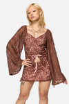 Black Friday - Increasing Silence Lace Top - pink-brown