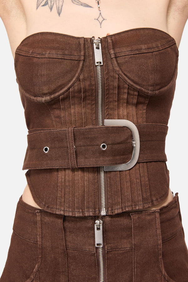 Black Friday - Increasing Silence Corset - brown