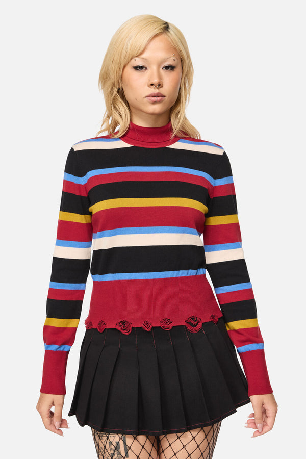 Black Friday - Facade Stripe Punk Knit - multi