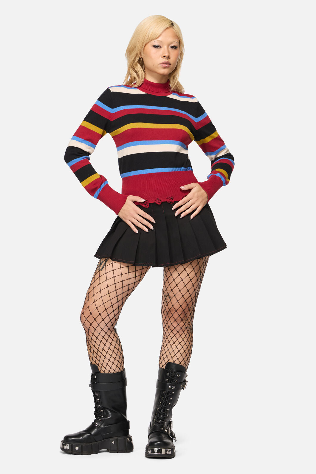 Black Friday - Facade Stripe Punk Knit - multi