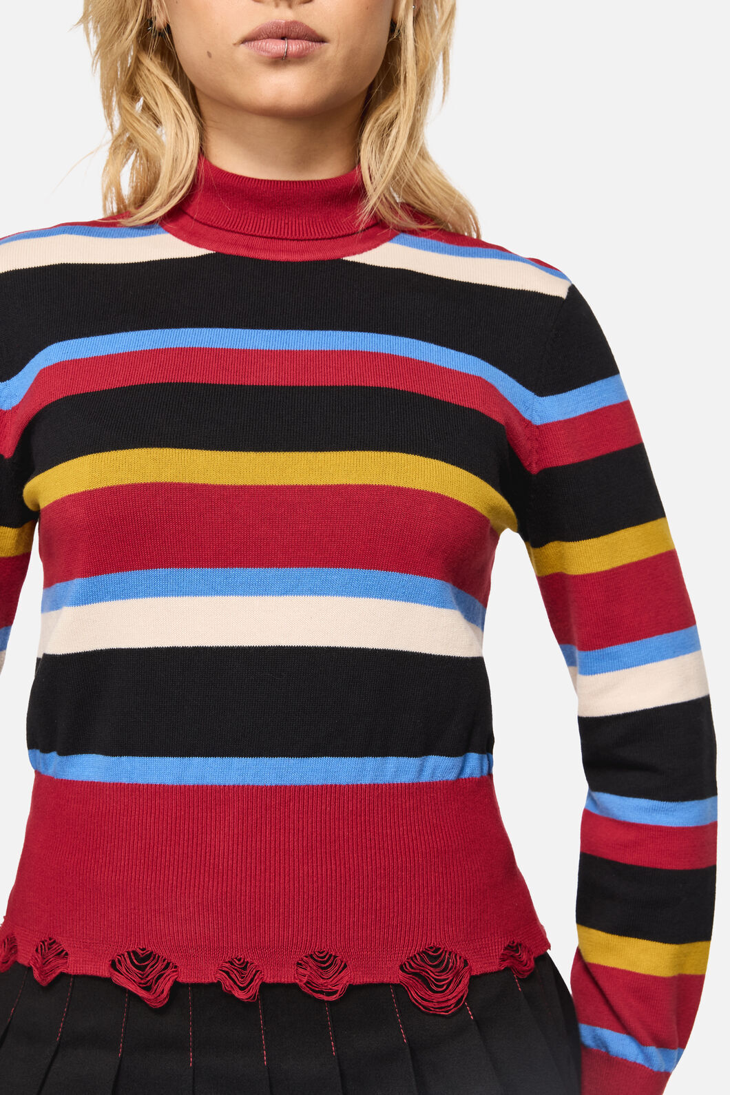 Black Friday - Facade Stripe Punk Knit - multi