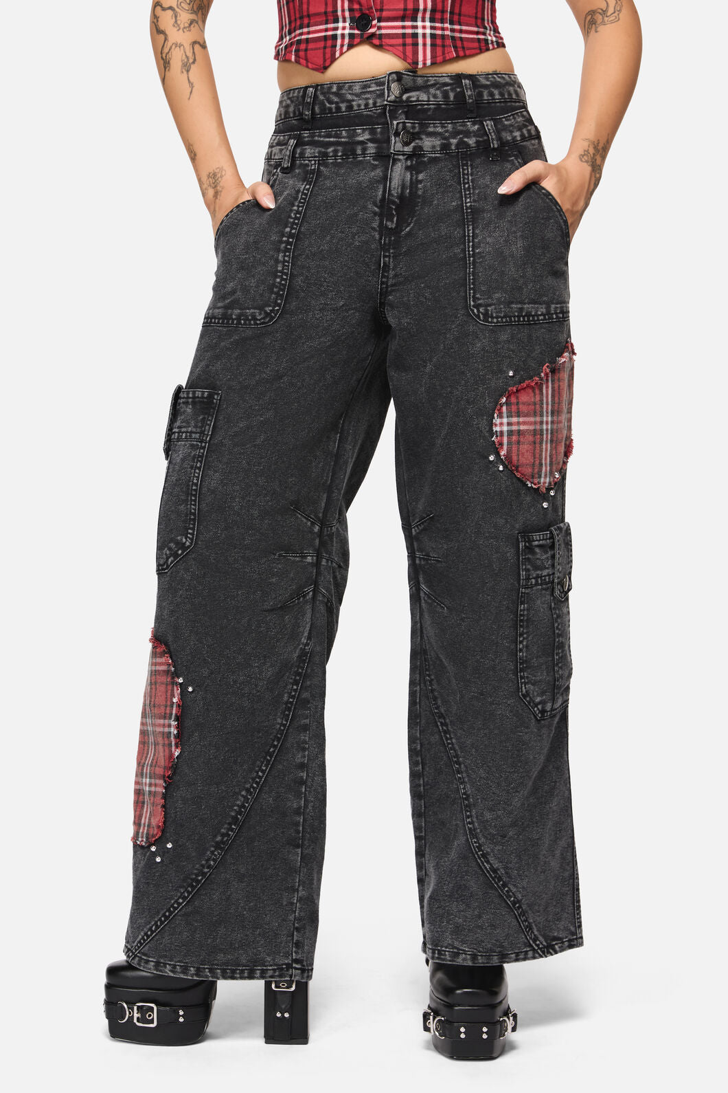 Black Friday - Louve Punk Jean - black