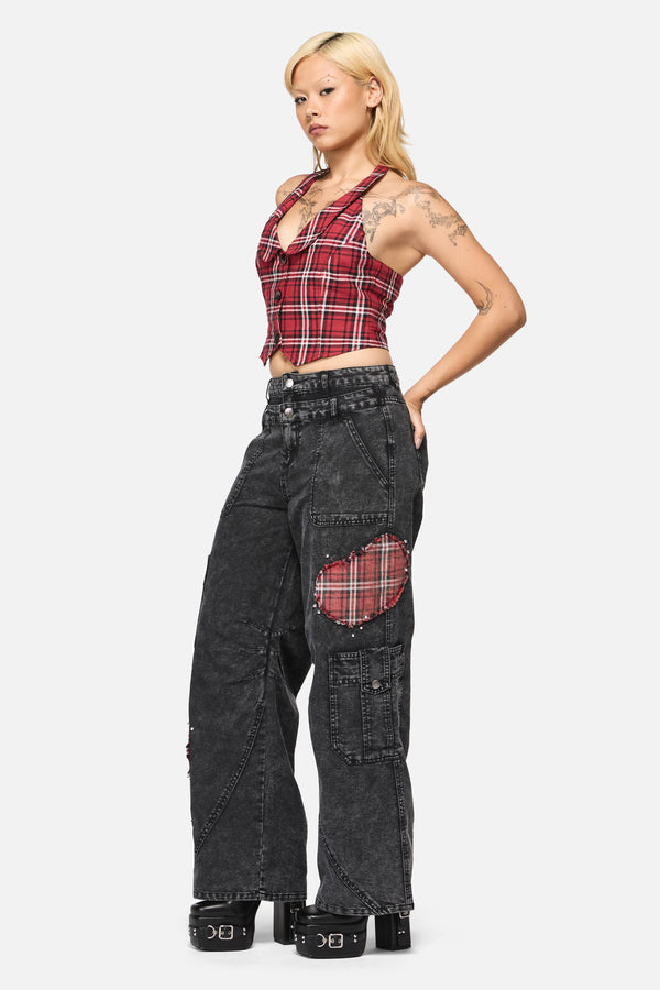 Black Friday - Louve Punk Jean - black