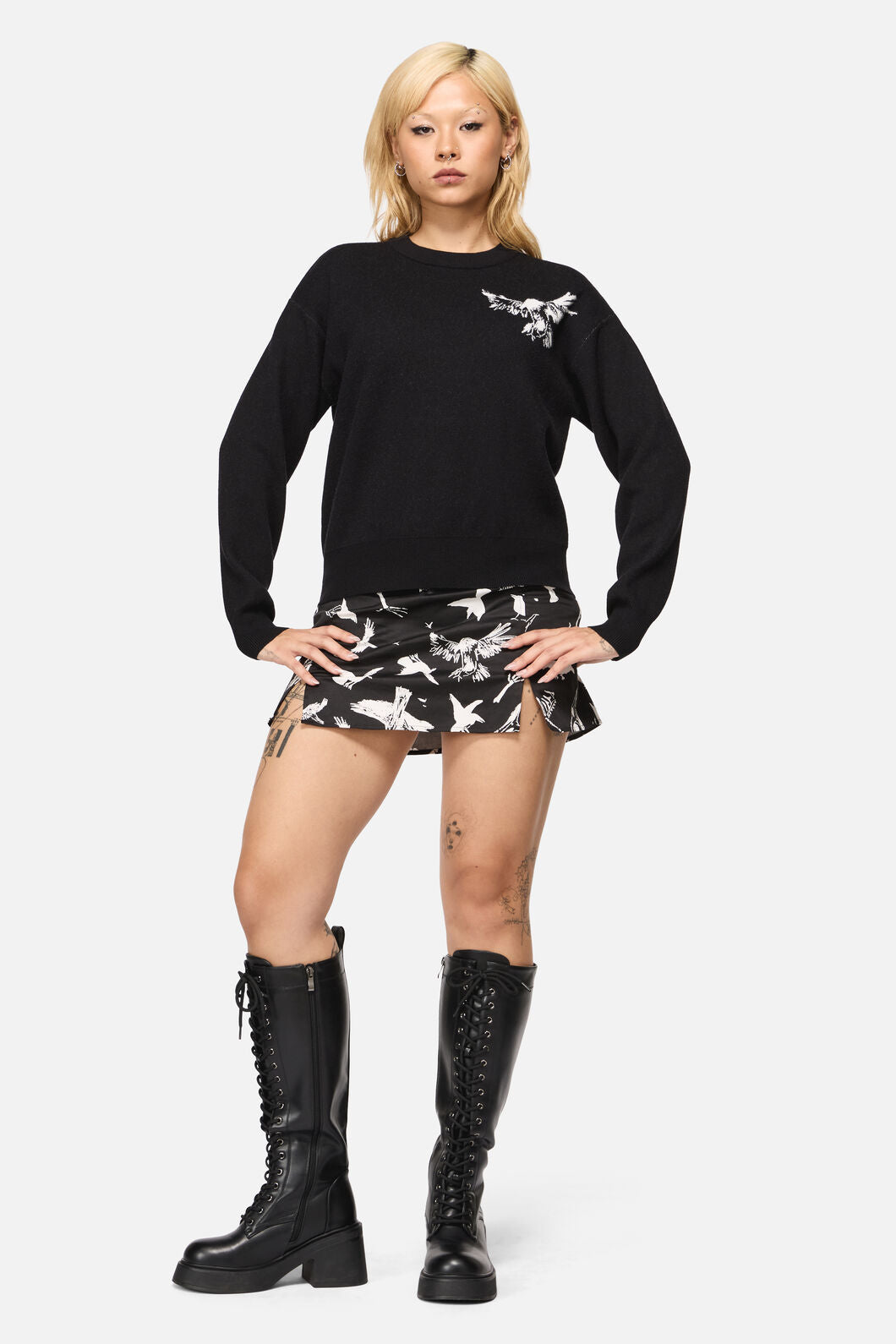 Black Friday - Wingspan Goth Knit - black