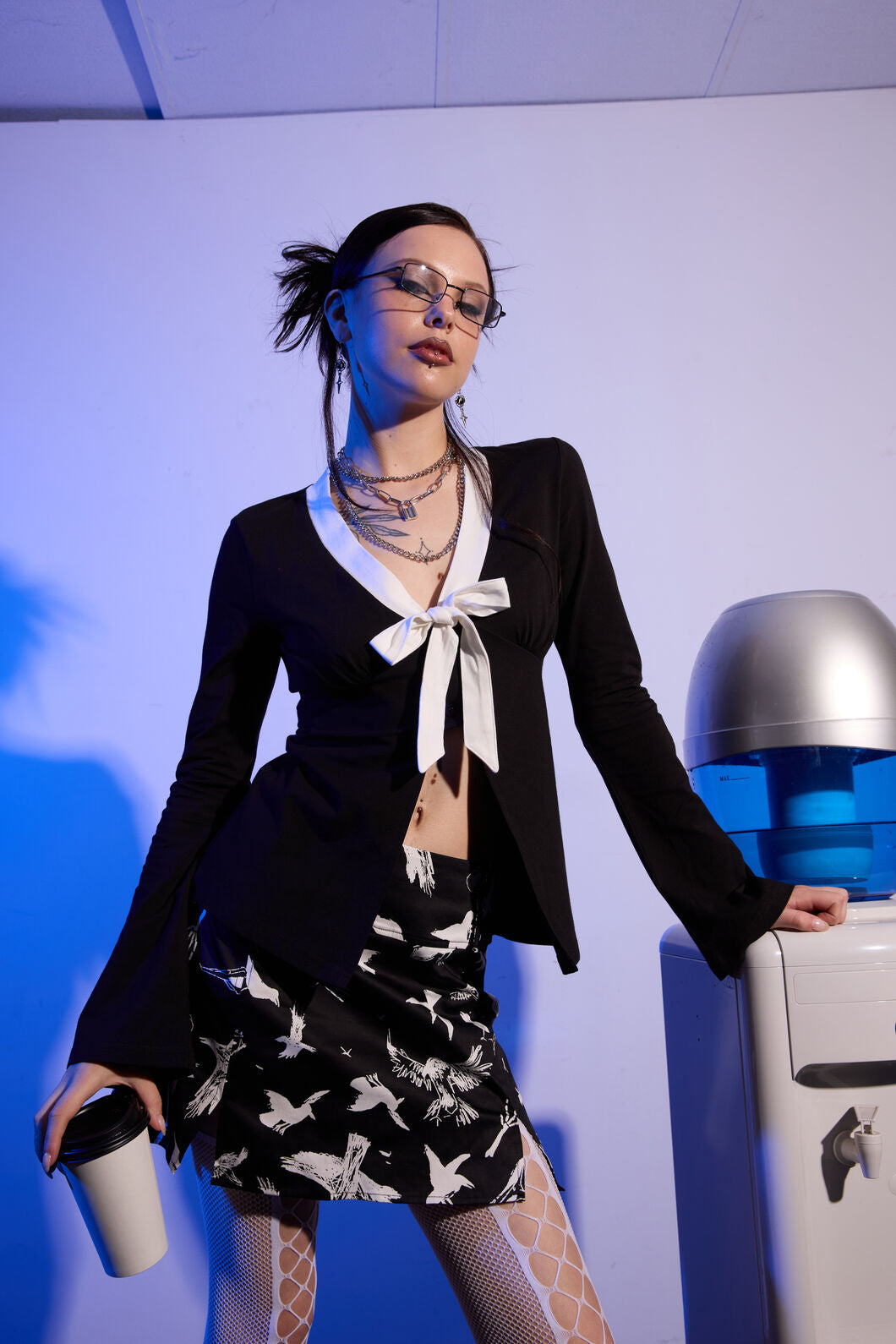 Black Friday - Wingspan Goth Top - black