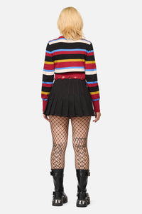 Black Friday - Riot Goth Pleated Skort - black