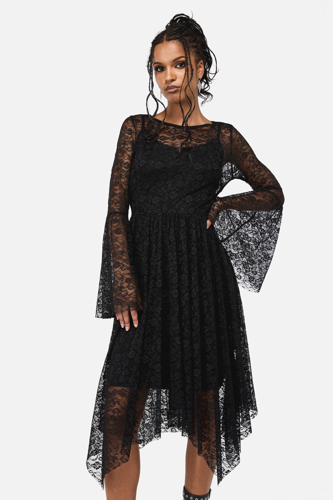 Black Friday - Phantom Goth Lace Dress - black
