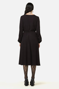 Black Friday - Grim Goth Midi Dress - black