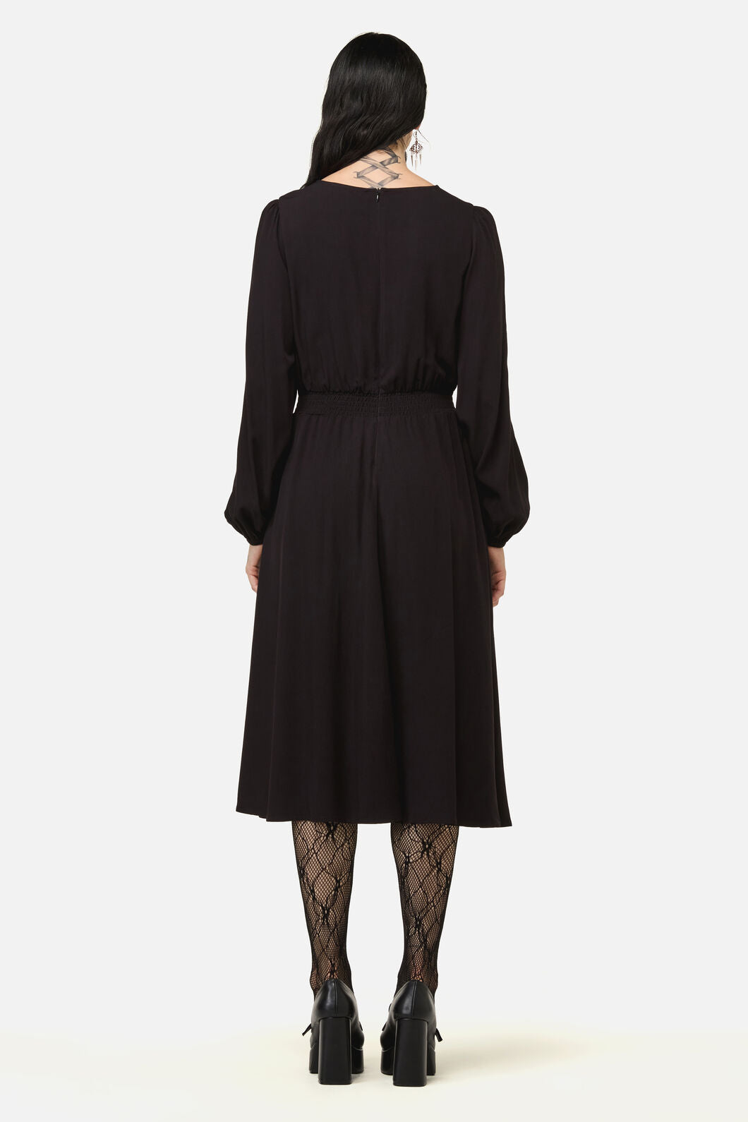 Black Friday - Grim Goth Midi Dress - black