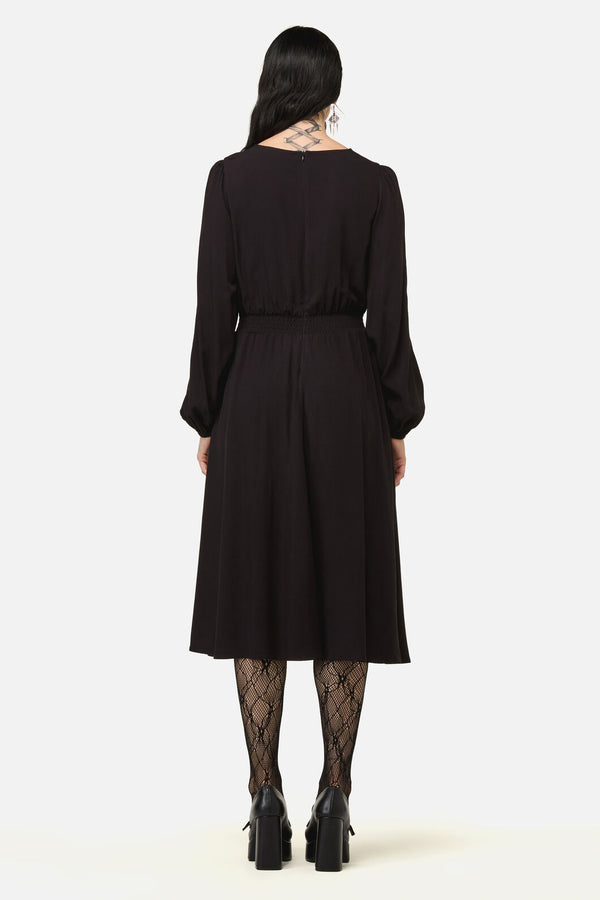 Black Friday - Grim Goth Midi Dress - black