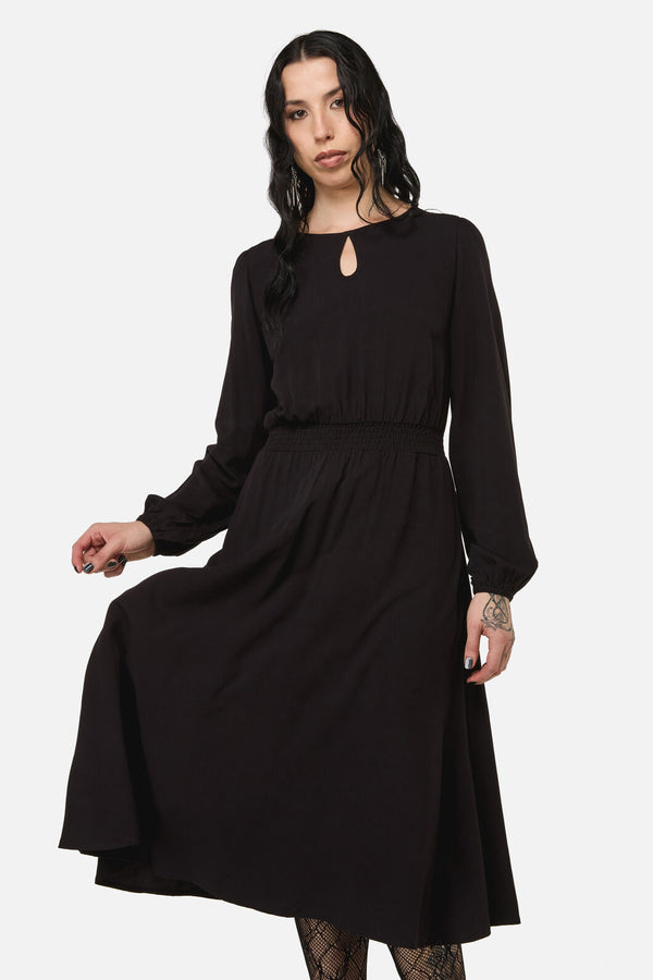Black Friday - Grim Goth Midi Dress - black