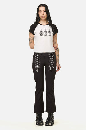 Black Friday - Grim Goth Raglan Tee - cream