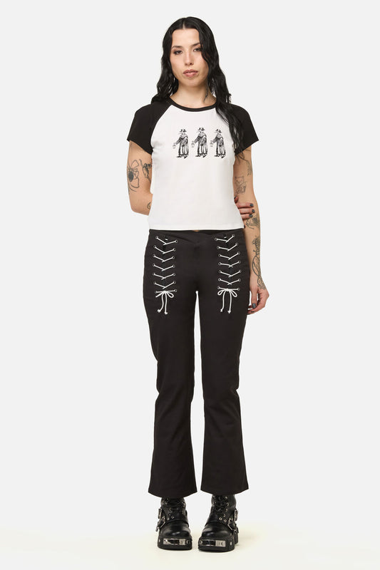 Black Friday - Grim Goth Raglan Tee - cream