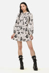 Black Friday - Plague Doctor Goth Dress - cream