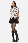 Black Friday - Plague Doctor Goth Blouse - cream