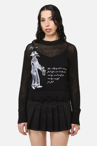 Black Friday - Plague Doctor Goth Knit - black