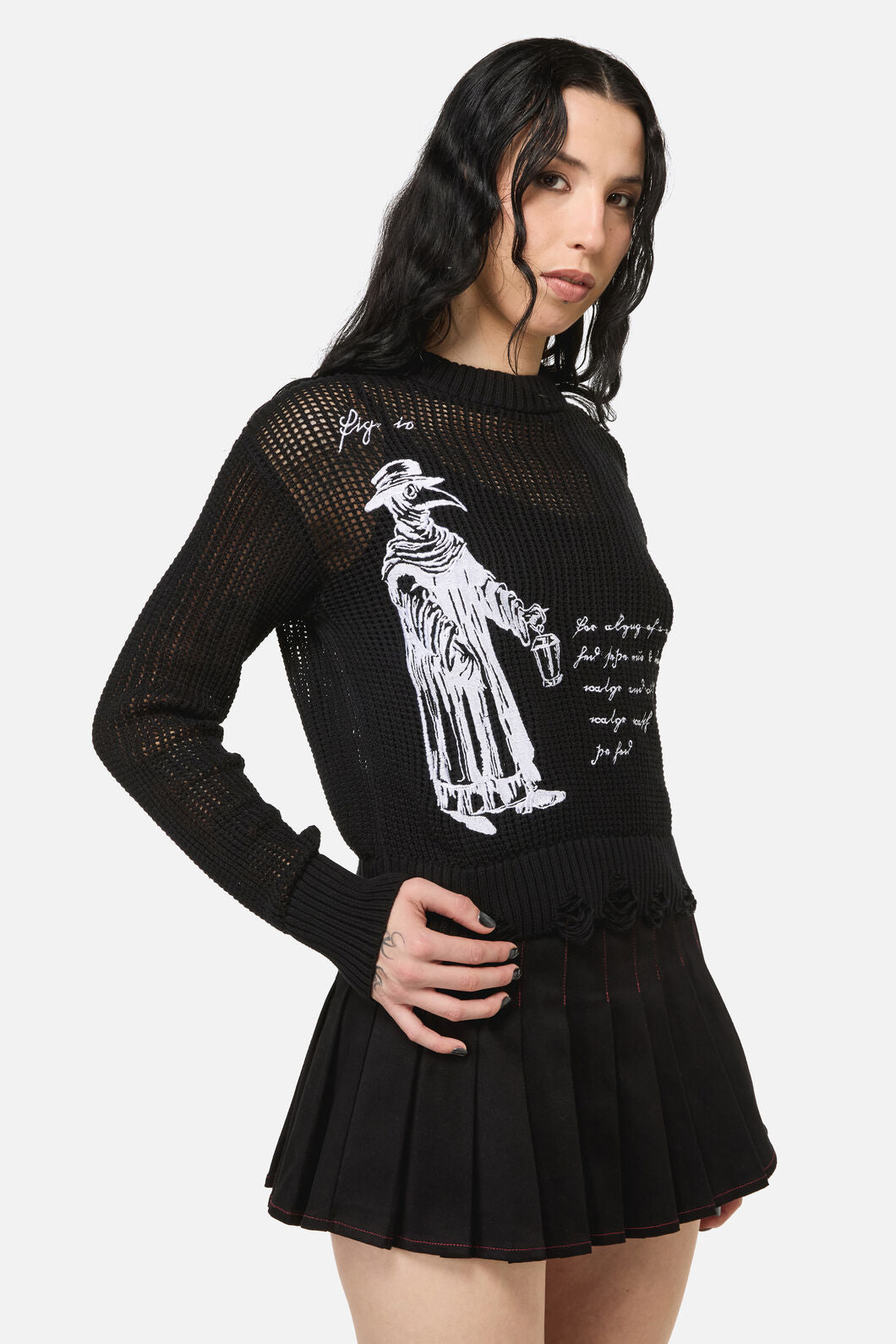 Black Friday - Plague Doctor Goth Knit - black