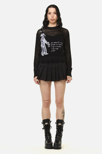Black Friday - Plague Doctor Goth Knit - black