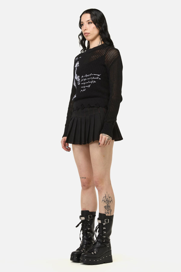 Black Friday - Plague Doctor Goth Knit - black