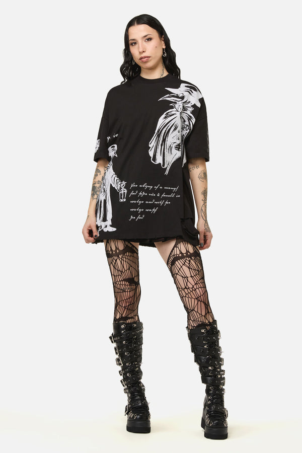 Black Friday - Plague Doctor OS Goth Tee - black