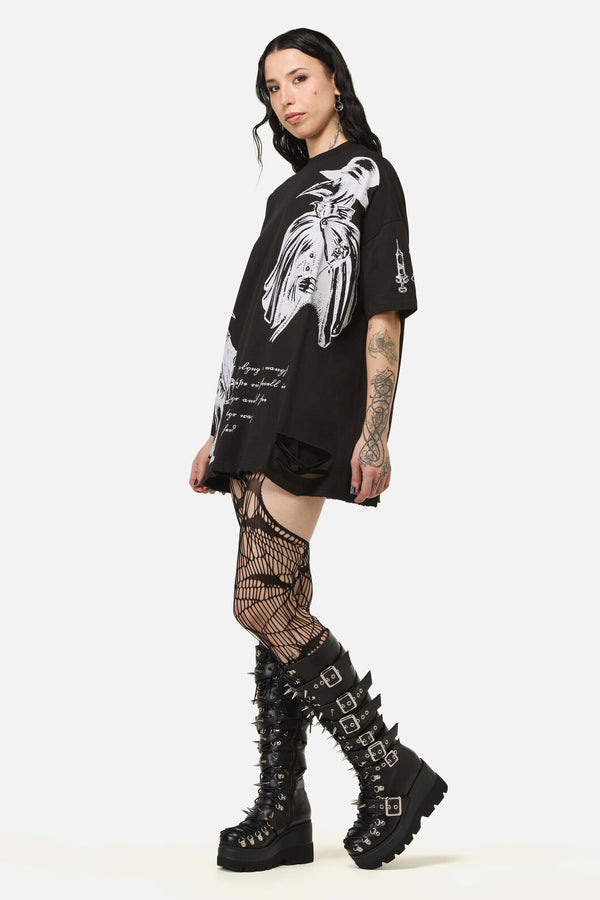 Black Friday - Plague Doctor OS Goth Tee - black