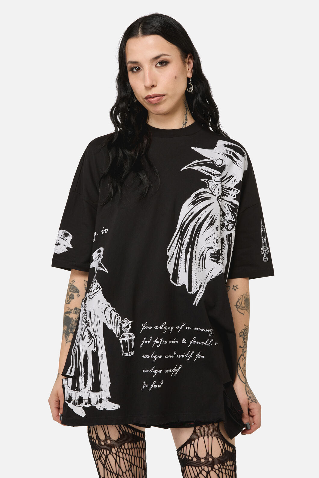Black Friday - Plague Doctor OS Goth Tee - black