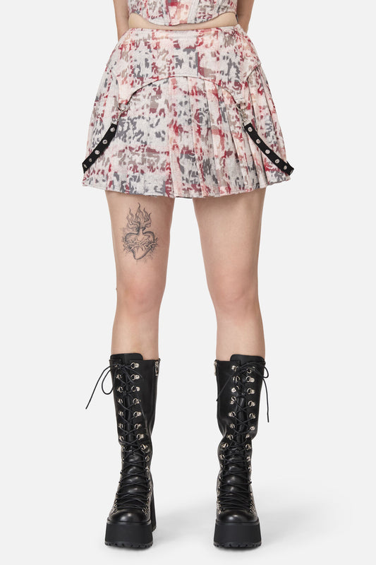 Black Friday - Lesions Tartan Goth Skort - multi