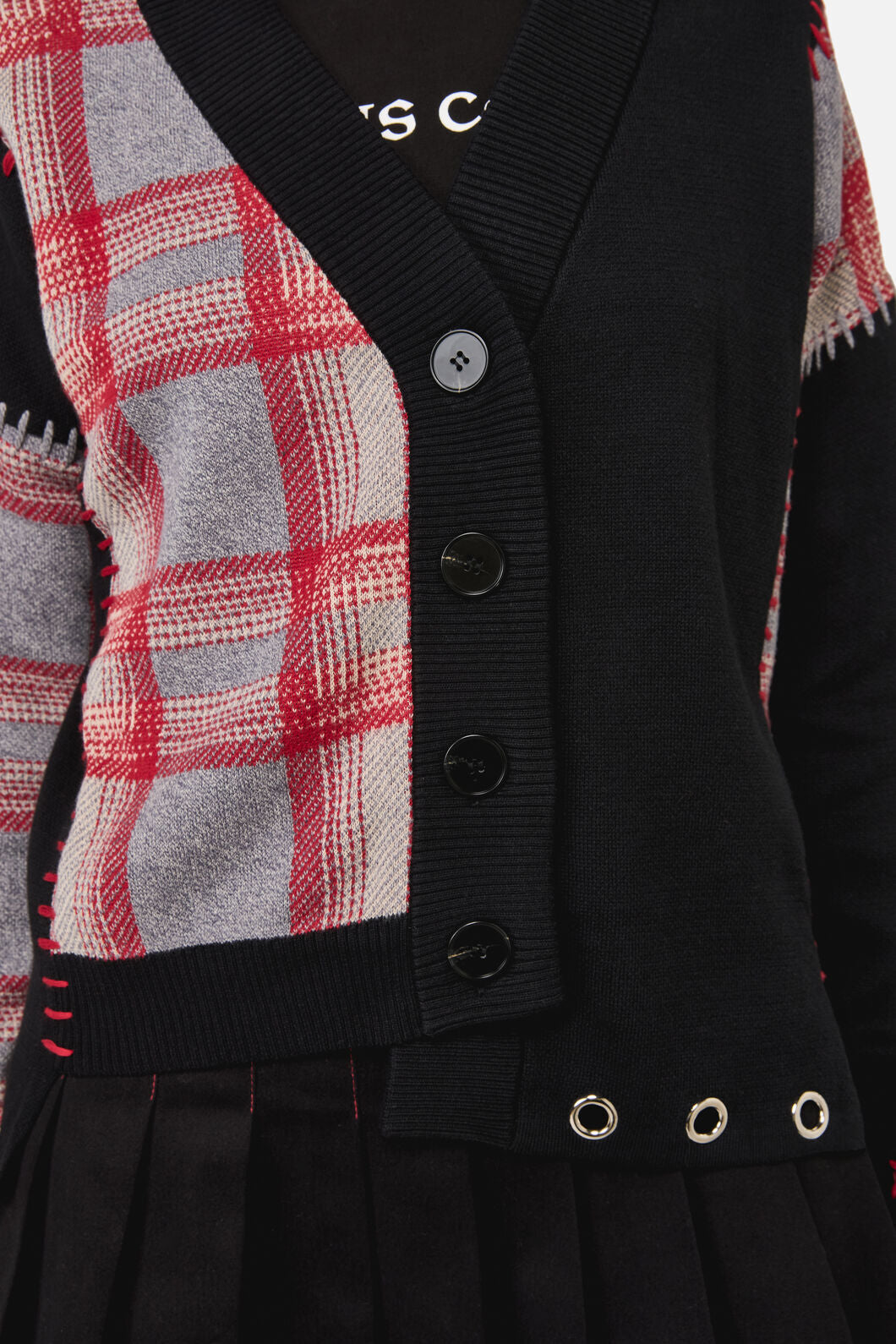 Black Friday - Lesions Tartan Goth Cardigan - multi