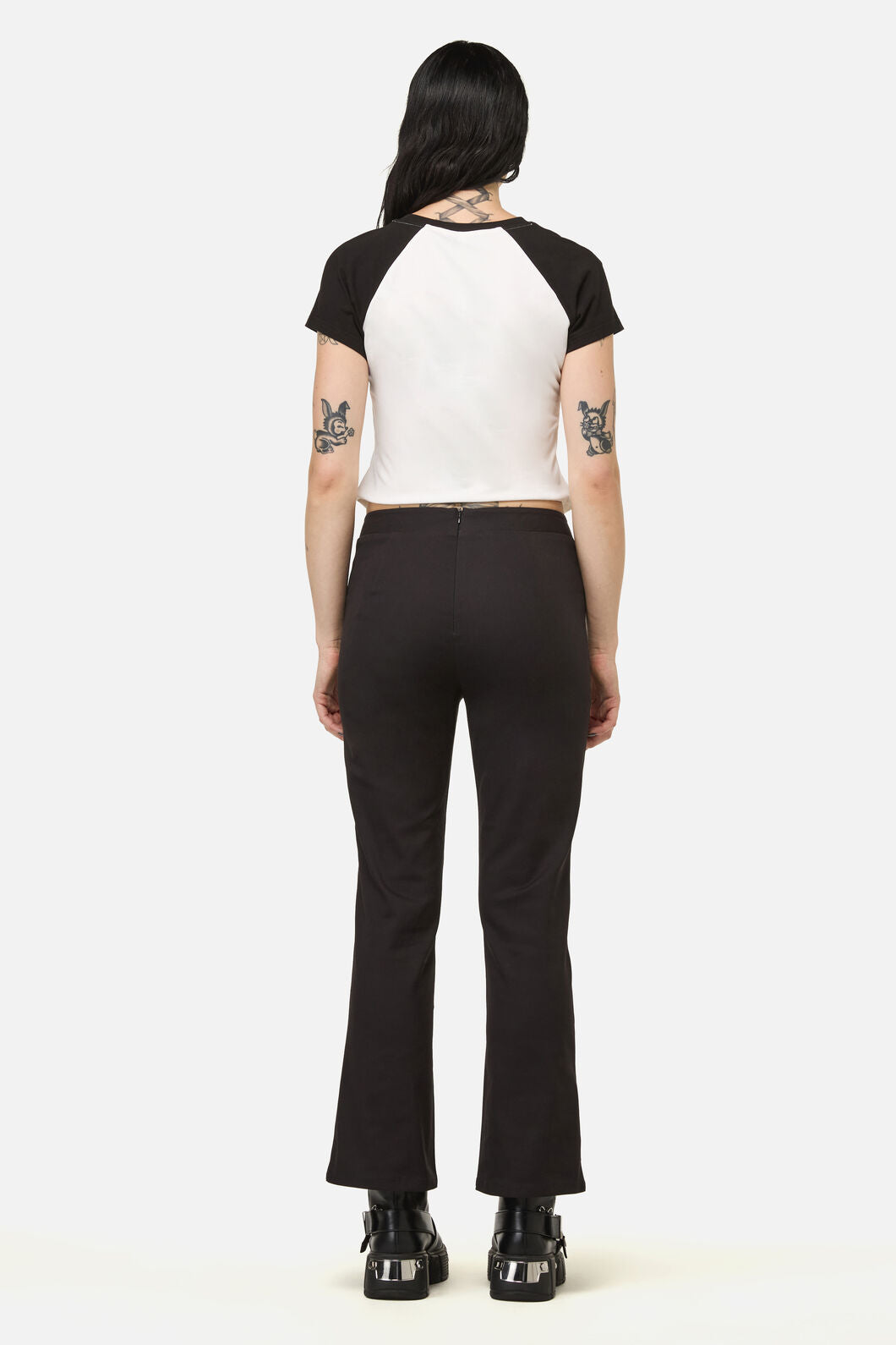Black Friday - Link Lacing Flare Pant - black