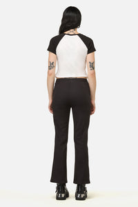 Black Friday - Link Lacing Flare Pant - black