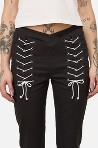 Black Friday - Link Lacing Flare Pant - black