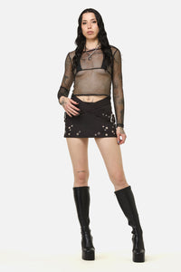 Black Friday - Enamored Goth Skirt - black