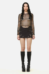 Black Friday - Enamored Goth Skirt - black