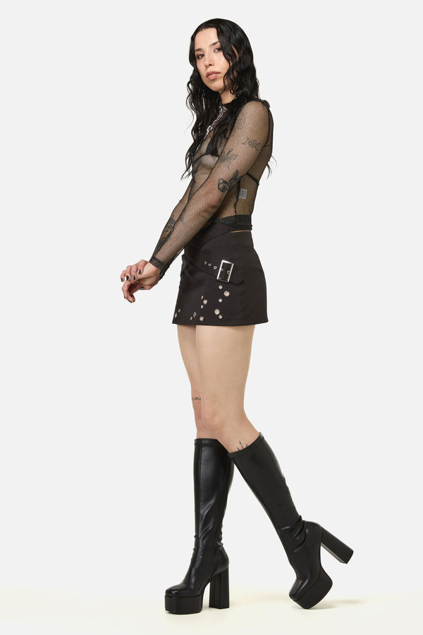 Black Friday - Enamored Goth Skirt - black