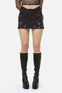 Black Friday - Enamored Goth Skirt - black