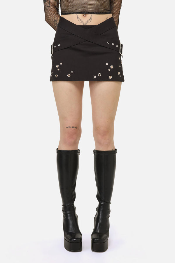Black Friday - Enamored Goth Skirt - black