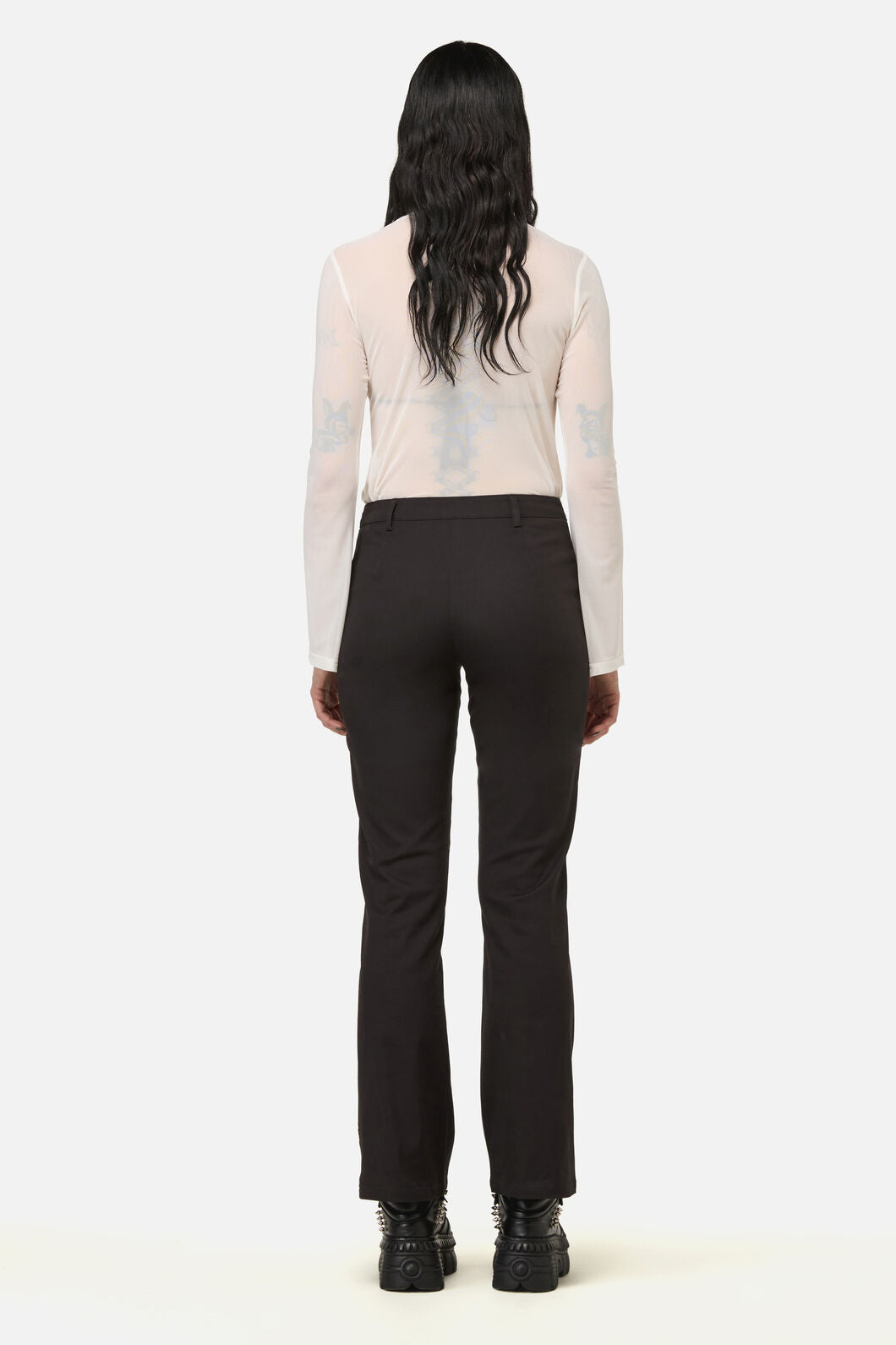 Black Friday - Enamored Eyelet Goth Pant - black