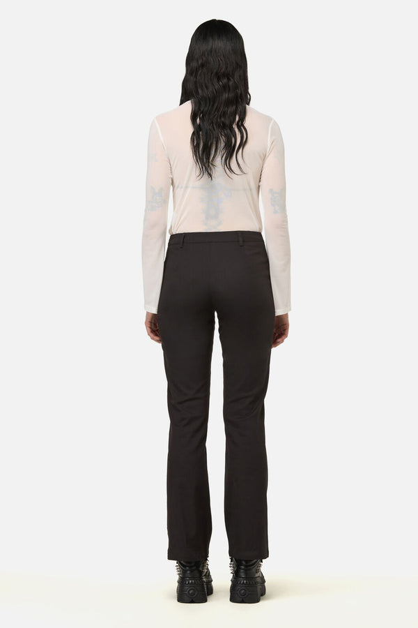 Black Friday - Enamored Eyelet Goth Pant - black
