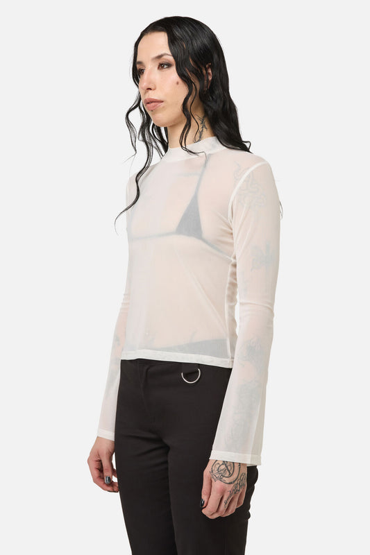 Black Friday - Bonez Mesh Top - cream