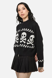 Black Friday - Bonez Goth Cardigan - black